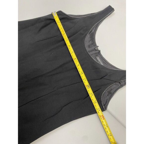 Eileen Fisher Black Sheath Dress Womens sz Small Minimalist Contemporary Neutral - Picture 13 of 14
